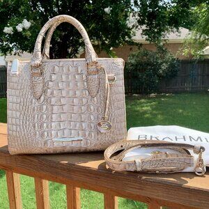 Brahmin Anywhere Convertible Sugar Cane satchel HTF - LIKE NEW